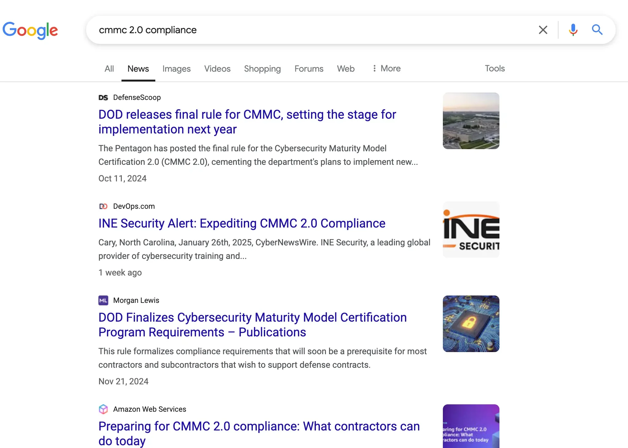 An example of an SEO-optimized cybersecurity press release on the SERPs.